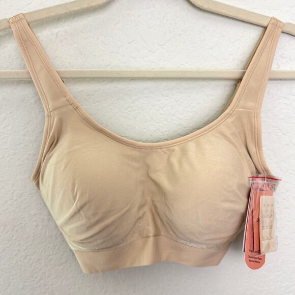 Shapermint Essential Women Everyday Comfort Straps Wireless Shaping Bra M Chai - Picture 1 of 8